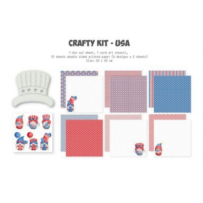 Dutch Doobadoo Crafty Kit USA 20x20cm