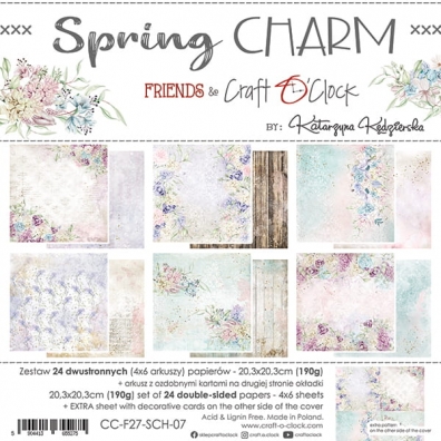 Craft O Clock - Spring Charm - 20,3x20,3cm