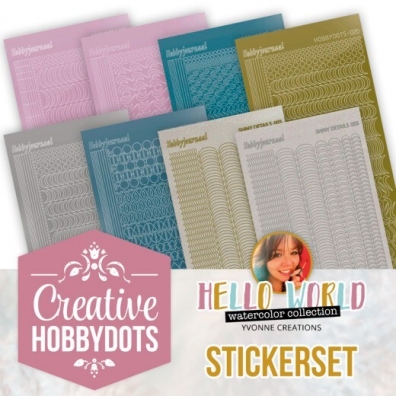 Yvonne Creations - Hello World - Creative Hobbydots - stickers