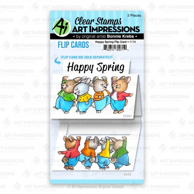 Art Impressions - Happy Spring Flip Card - 5736