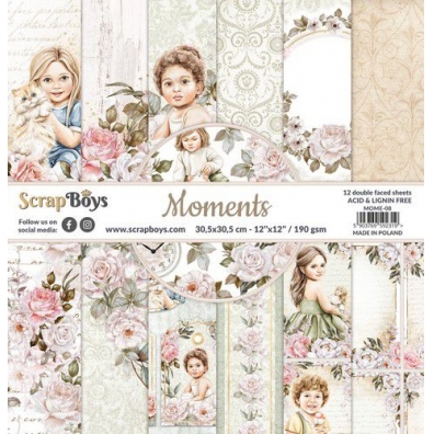 Scrapboys -  Moments papers -  30,5x30,5cm