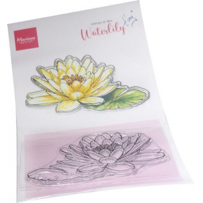 Marianne Design Clear Stamp & Dies set Tiny's Flowers - Waterlelie