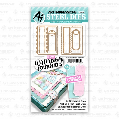 Art Impressions - Journal Cover & Bookmark Dies 5723