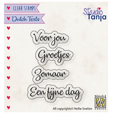 Nellie's Choice - Studio Tanja - Clear Stamp - voor jou  ect.