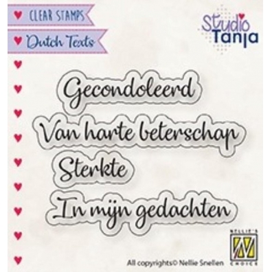 Nellie's Choice - Studio Tanja - Clear Stamp - Gecondoleerd ect.