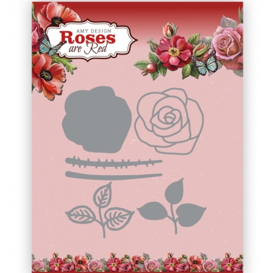 Amy Design - Roses are Red - Snijmal - Build Up Rose