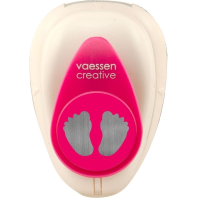 Vaessen Creative - Figuurpons Baby voetjes 14x15mm