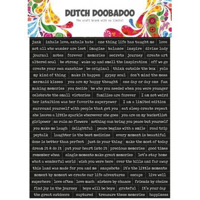 Dutch Doobadoo Dutch Sticker Art A5 Quotes