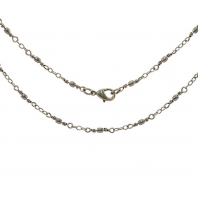Idea-ology 18. Delicate Chain Gunmetal Wired Beads