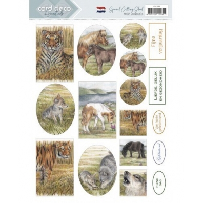 Card Deco - Knipvel - Wild Animals