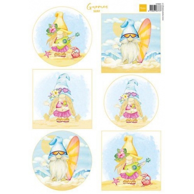 Marianne. Design Decoupage Gnomes -  Surf