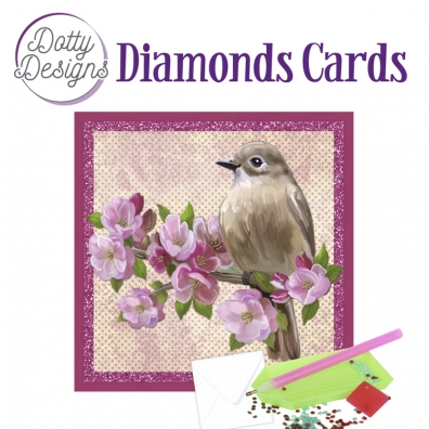 Diamonds Cart - Bird on flowering branche