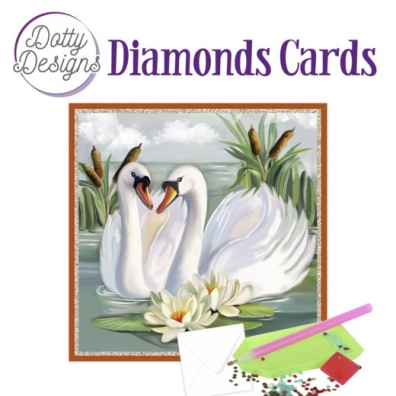 Diamonds Cart - White Swans