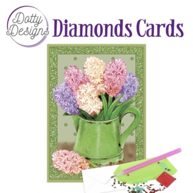 Diamonds Cart - Hyachients in watering can