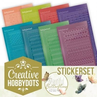Creative Hobbydots - Beautiful Butterflies nr 38 - Stickerset 