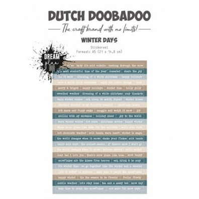 Dutch Doobadoo Dutch Sticker Art A5 Winter Days
