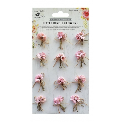 Little Birdie - Paper Flowers - Bouquet Pearl Pink