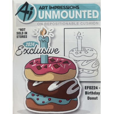 Art Impressions Exclusive Birthday Donut EF0224