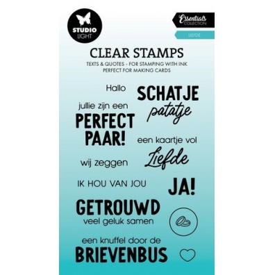 Studio Light Clear Stamp Liefde Essentials nr 641