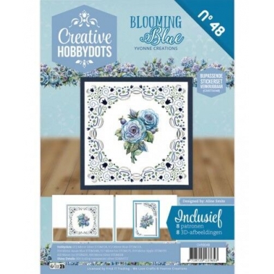 Blooming Blue - Yvonne Creations - Creative Hobbydots nr 48