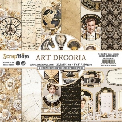 Scrapbooks Art Decoria paper-and 12 vel 20,3x20,3cm