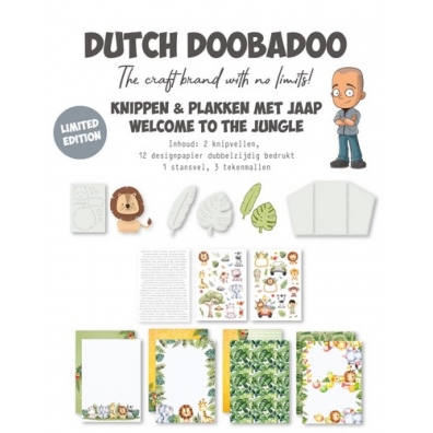Dutch Doobadoo Kit Welkom to the Jungle knippen en plakken met Jaap