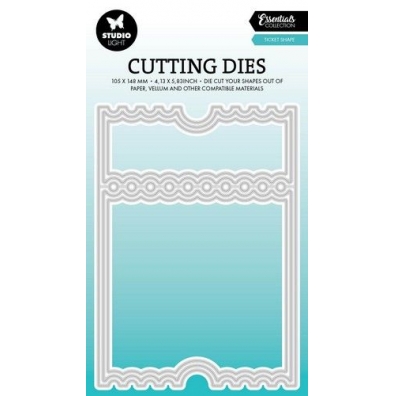 Studio Light Cutting dies Ticket card shape Essentials nr 822