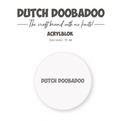 Dutch Doobadoo ATC Stempel Acrylblok cirkel