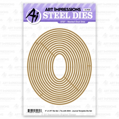 Art Impressions - Die set - nested oval dies 5727