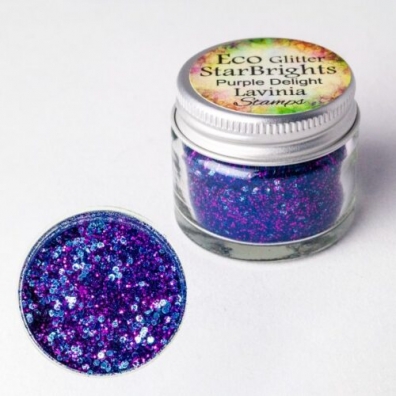 Lavinia Eco Glitter Starbrights - Purple Delight