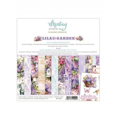 Mintay Paper Pad - Lilac Garden - 15x15cm