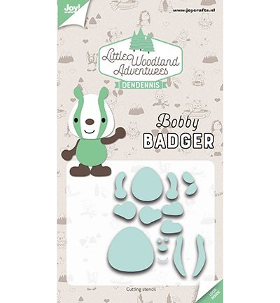 Joy!Crafts snij- embosstencil LWA - Bobby Badger
