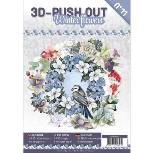 3Dpush Out Book Winter Flowers
