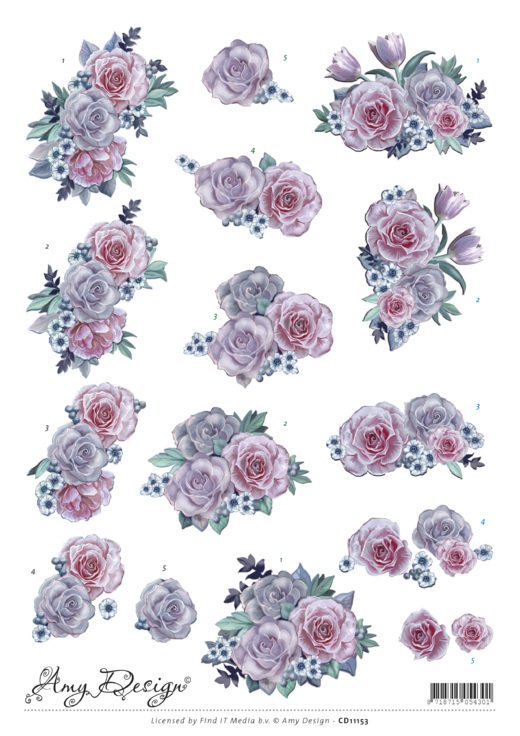 Amy Design - Purple Flowers