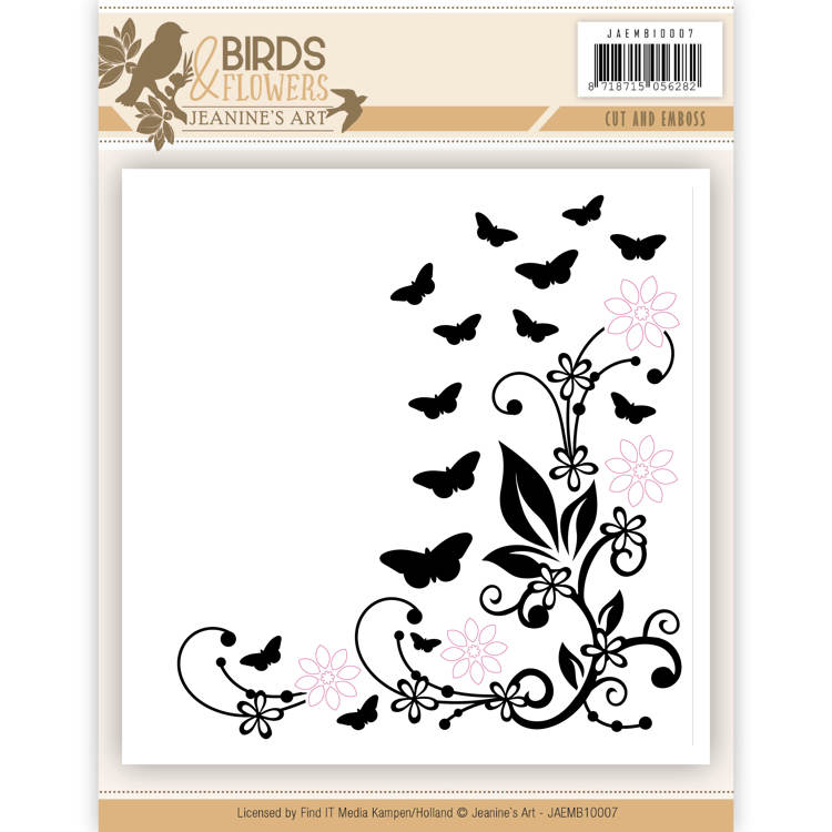 Cut and Embossing folder -Jeanine's Art- Birds and Flowers