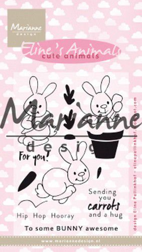 Marianne Design Eline's cute animals - konijntjes