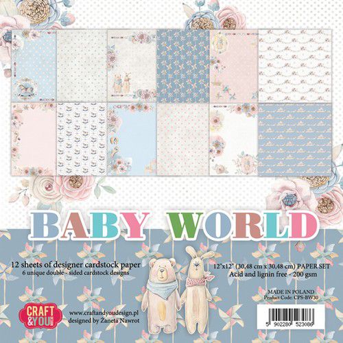 Craft&You Baby World big Paper set 12x12