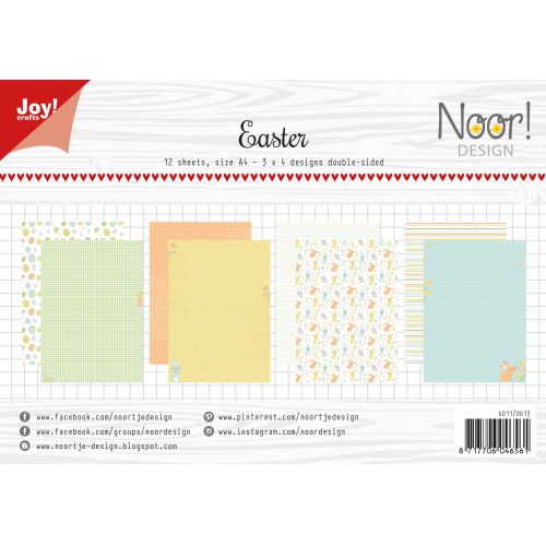 Joy!Crafts - papierset A4 12 vel Noor easter