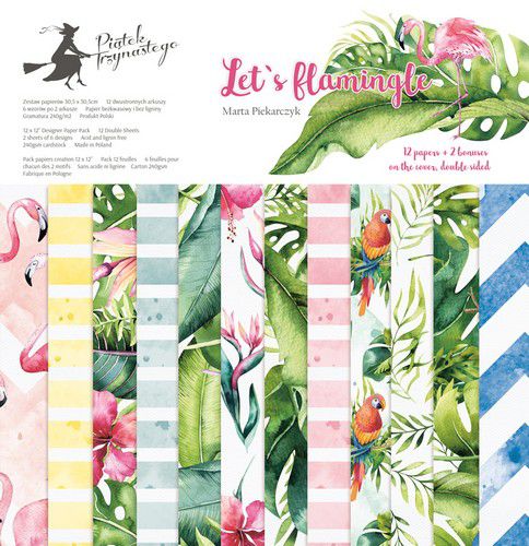 Piatek13 - Paper pad Let's Flamingle