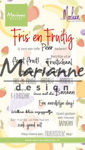 Marianne Design Clear Stamp Marleen's Fris & Fruitig - NL
