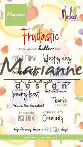 Marianne Design Clear Stamp Marleen's Fruitastic