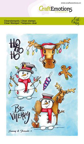 CraftEmotions clearstamps A6 - Snowy & Friends 1