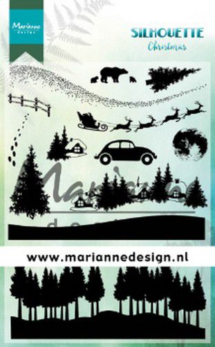 Marianne Design Clear Stamps Silhouette Kerst