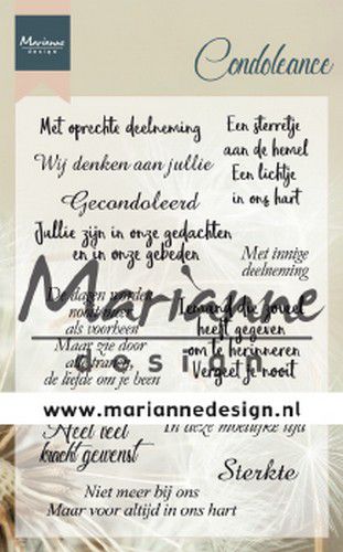 Marianne Design Clearstamps Condoleance