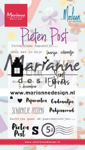 Marianne Design Clear Stamps Pietenpost bij Marleen
