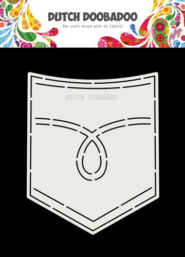 Dutch Doobadoo Dutch Card Art A5 Jeans ( broek ) zak