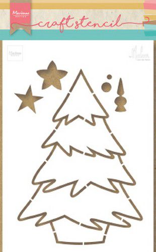Marianne Design Craft Stencil kerstboom bij Marleen