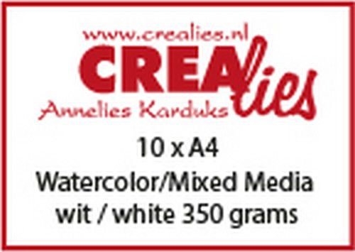 Crealies Basis A4 watercolor 350 grams 10 vel