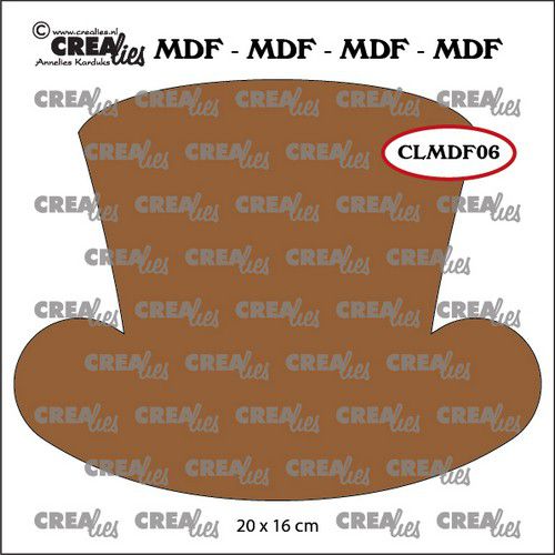 Crealies MDF steampunk hoed dames