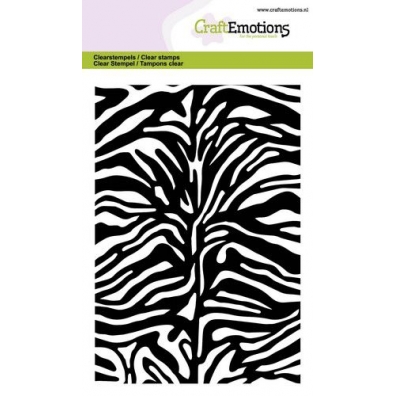 CraftEmotions Clearstamps A6 - tijger -zebra print